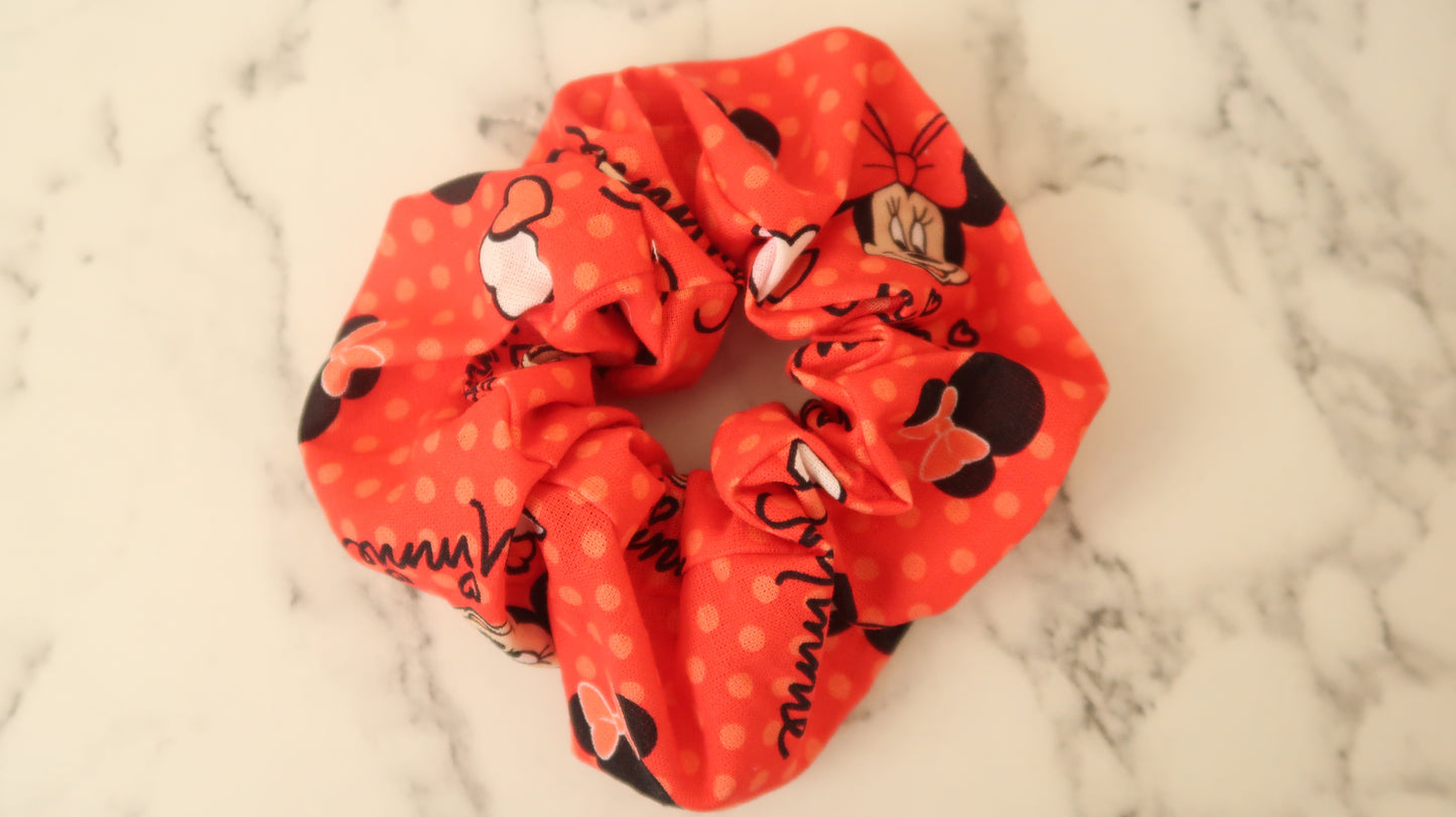 Mickey Mouse Red Scrunchies