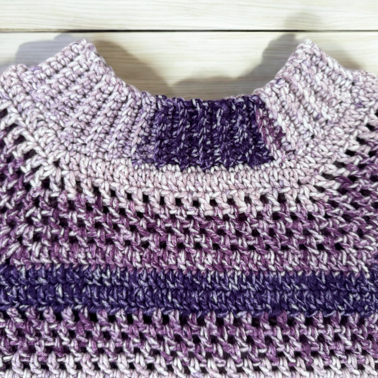 Lavender Crochet Top