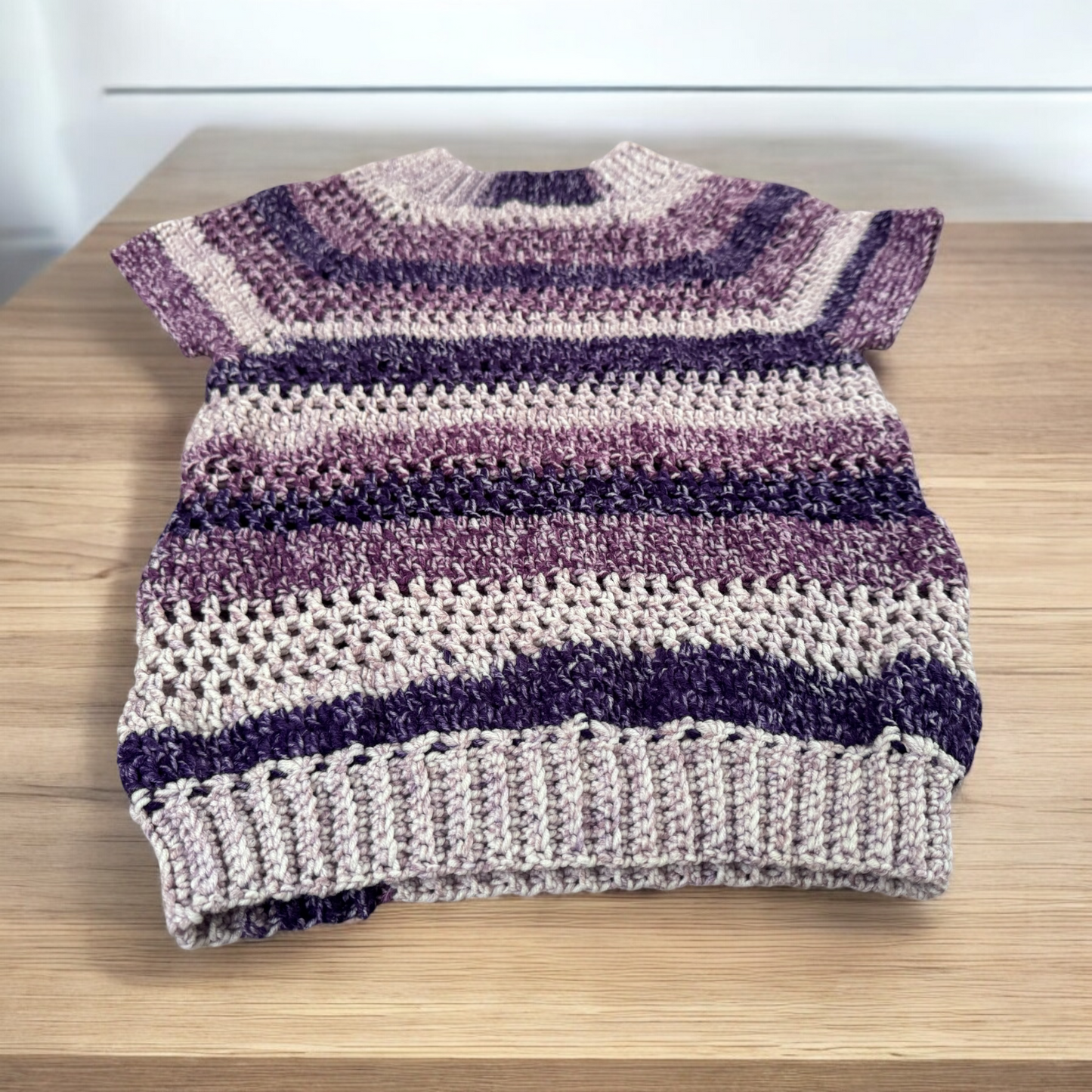 Lavender Crochet Top