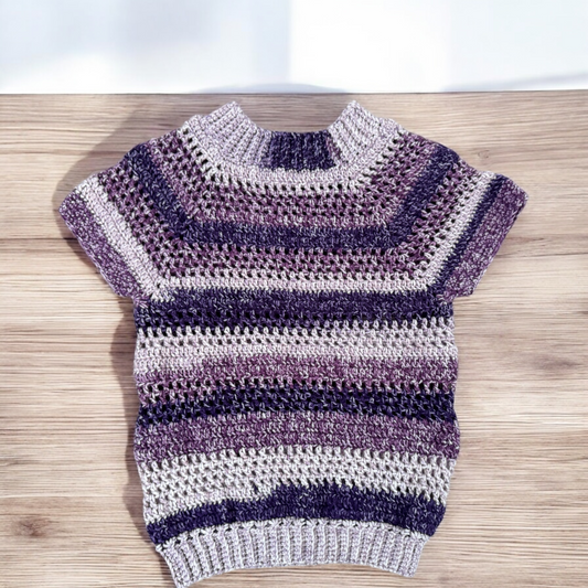 Lavender Crochet Top